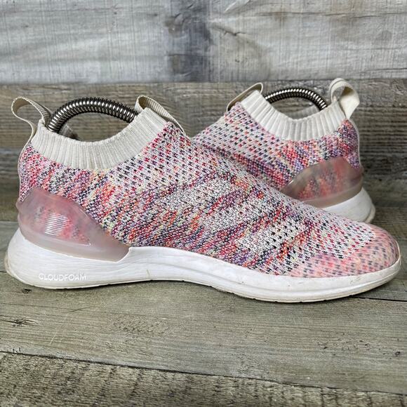 Adidas Rapidarun Laceless Run Shoes Womens Size 5 D97013 Multicolor - Picture 11 of 12